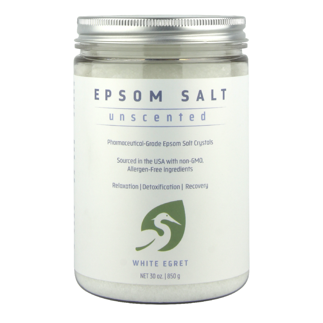 Unscented Epsom Salts White Egret Personal Care 5228