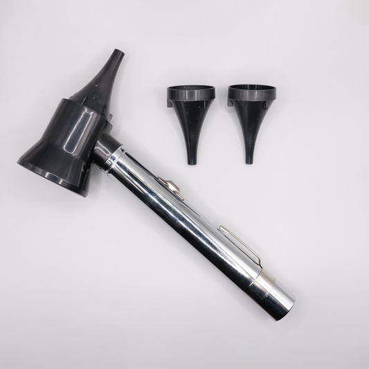 White Egret otoscope for ear examination and ear wax